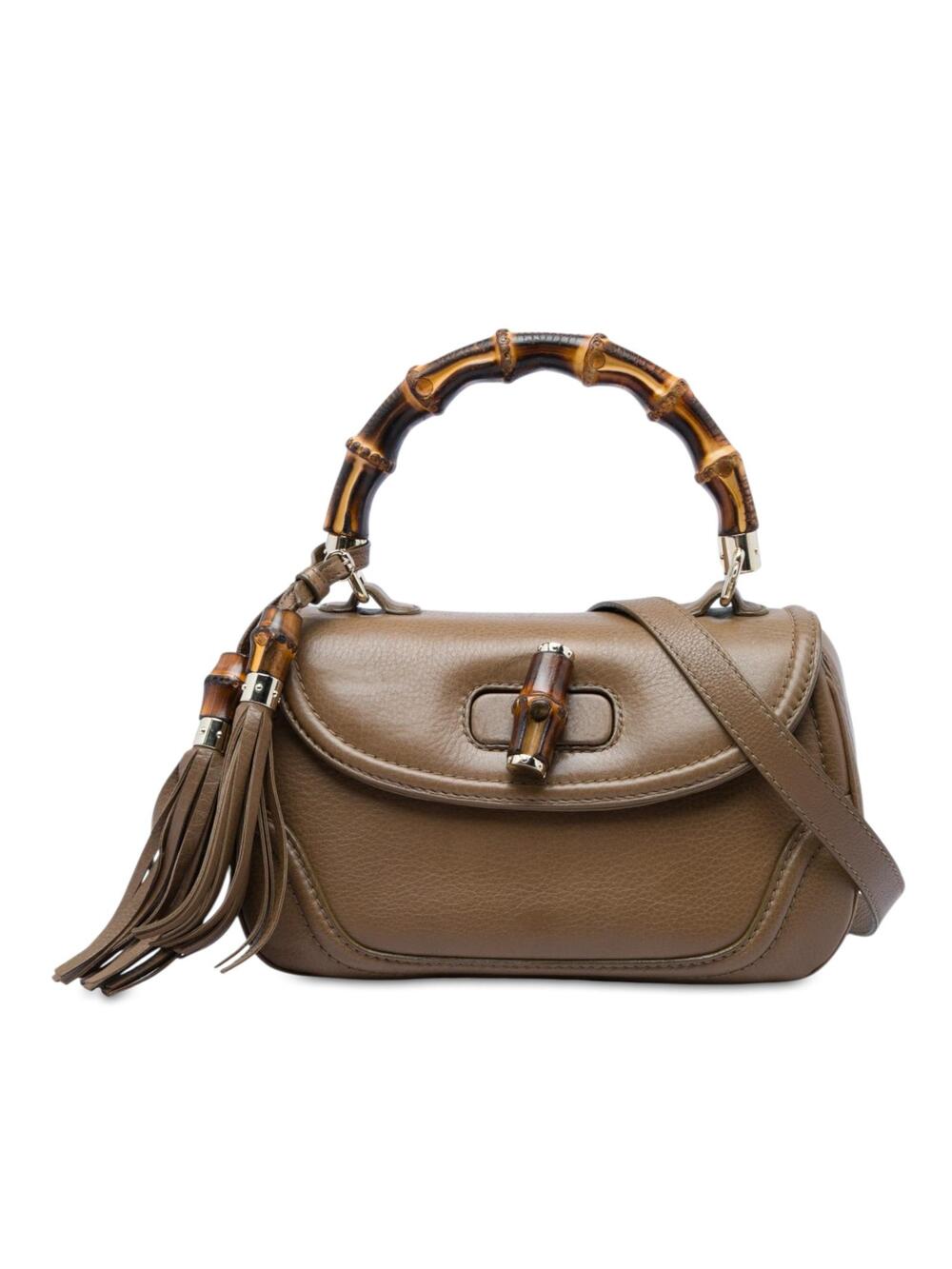 Gucci Medium Calfskin New Bamboo #361887G12B